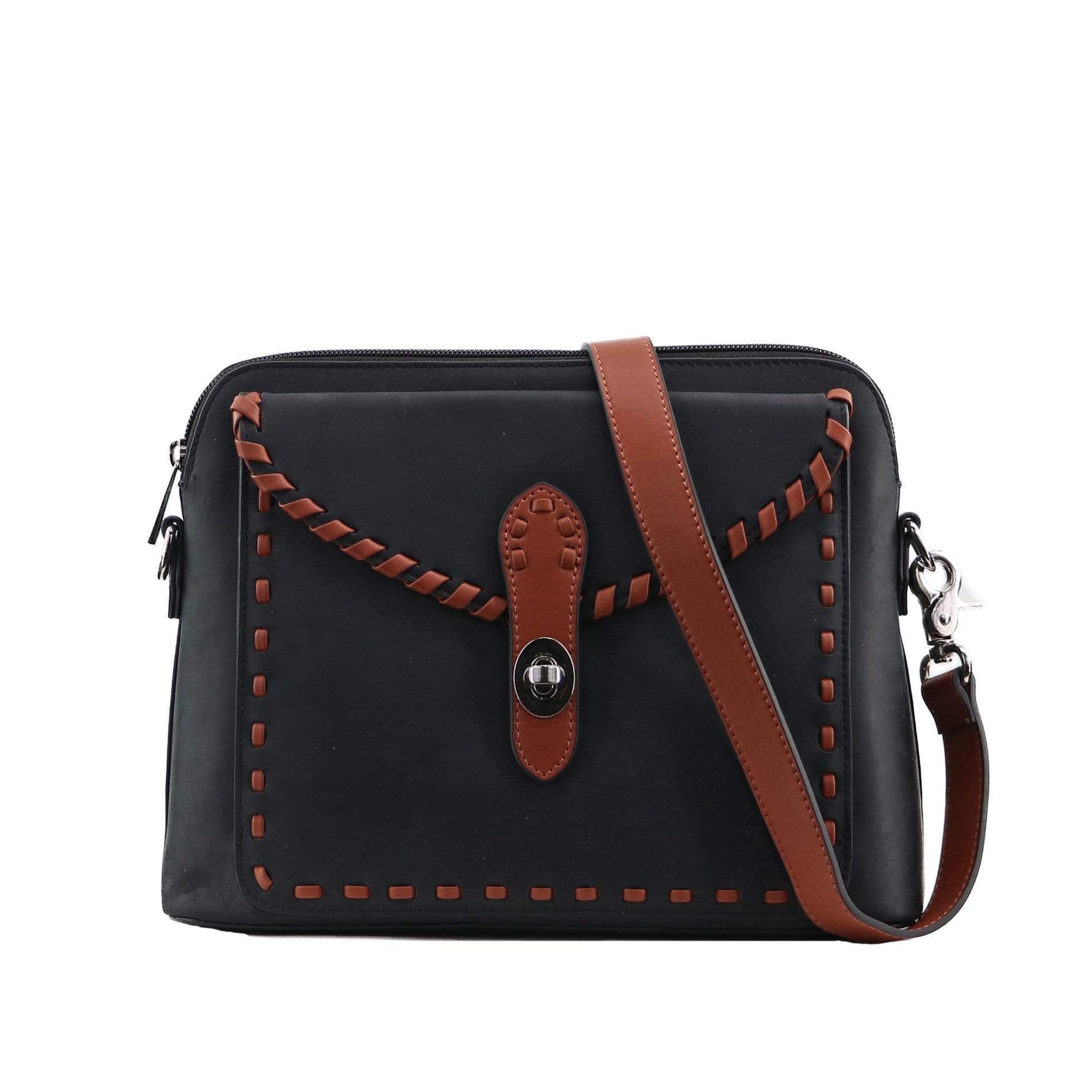 Jessie & James RFID Blocking Concealed Carry Lock N' Key Crossbody - Navy