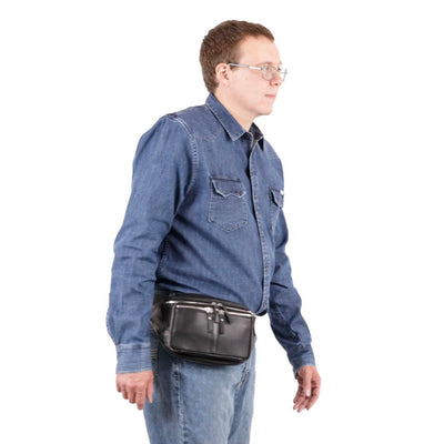 Concealed Carry Lambskin Jessie Belly Band by DS Conceal - Universal Holster Men and Women bag for pistol - CCW Universal Holster Leather Fanny Pack