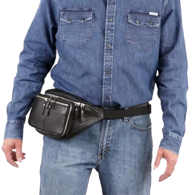 Concealed Carry Lambskin Jessie Belly Band by DS Conceal - Universal Holster Men and Women bag for pistol - CCW Universal Holster Leather Fanny Pack