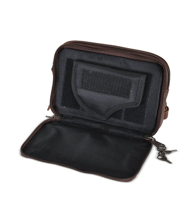 Concealed Carry Kailey Leather Purse Pack -  Lady Conceal -  Concealed Carry Purse -  most popular crossbody bag -  crossbody handgun bag -  crossbody bags for everyday use -  Lady Conceal -  Unique Hide Purse -  Locking YKK Purse -  Fanny Pack for Gun and Pistol -  Easy CCW -  Fast Draw Bag -  Secure Gun Bag