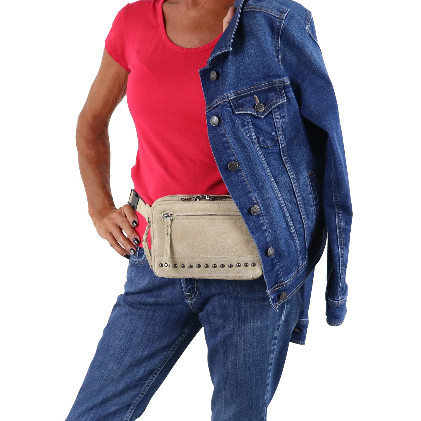 Concealed Carry Kailey Leather Purse Pack - Lady Conceal - Concealed Carry Purse - most popular crossbody bag - crossbody handgun bag - crossbody bags for everyday use - Lady Conceal - Unique Hide Purse - Locking YKK Purse - Fanny Pack for Gun and Pistol - Easy CCW - Fast Draw Bag - Secure Gun Bag