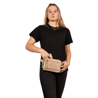 Concealed Carry Kailey Leather Purse Pack by Lady Conceal