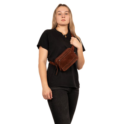 Concealed Carry Kailey Leather Purse Pack by Lady Conceal