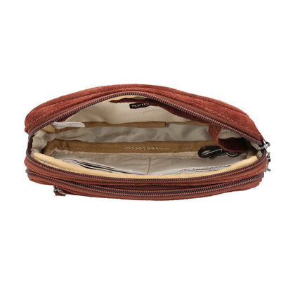 Concealed Carry Kailey Leather Purse Pack - Lady Conceal - Concealed Carry Purse - most popular crossbody bag - crossbody handgun bag - crossbody bags for everyday use - Lady Conceal - Unique Hide Purse - Locking YKK Purse - Fanny Pack for Gun and Pistol - Easy CCW - Fast Draw Bag - Secure Gun Bag