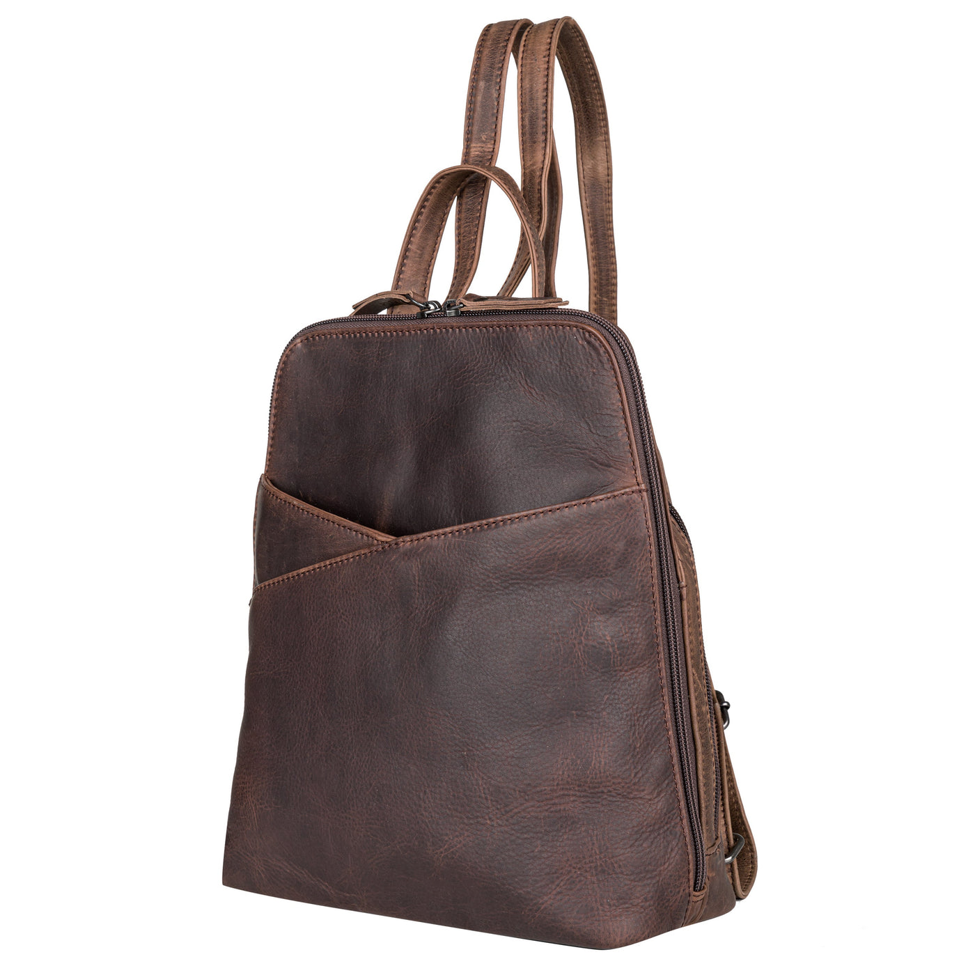 Concealed Carry Jayden Leather Backpack - Locking Concealment Bag for Pistol - Outdoors Gun Bag - Women's Conceal Carry Purse for Firearm - Women Gun Users - gun carrier backpack - best gun carrying backpack- best gun carry backpack - Pistol and Firearm Bag - Western Hide Backpack - Boho Stylish Backpack for Women - Universal Holster Bag - Marley Unisex Backpack - Women's Concealed Carry Bag pack - premium leather backpack