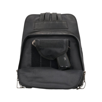 Concealed Carry Jayden Leather Backpack by Lady Conceal