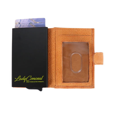 Nova RFID Compact Leather Wallet  by Lady Conceal