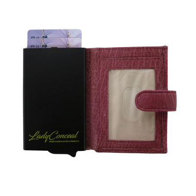 Nova RFID Compact Leather Wallet  by Lady Conceal