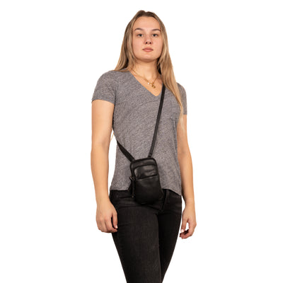 Shay Leather RFID Crossbody by Lady Conceal