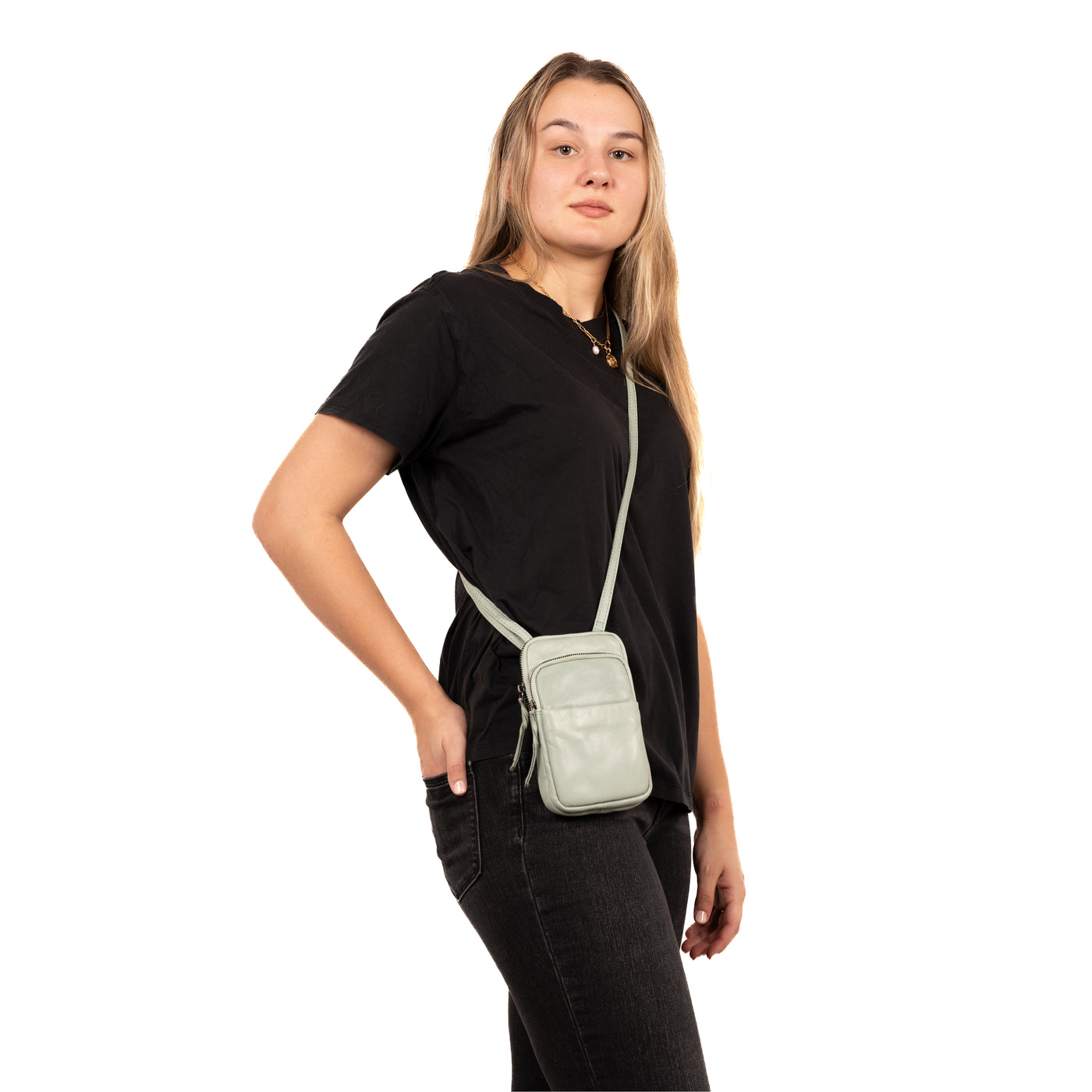 Shay Leather RFID Crossbody by Lady Conceal