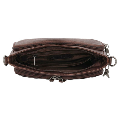 Concealed Carry Zoe Leather Crossbody by Lady Conceal