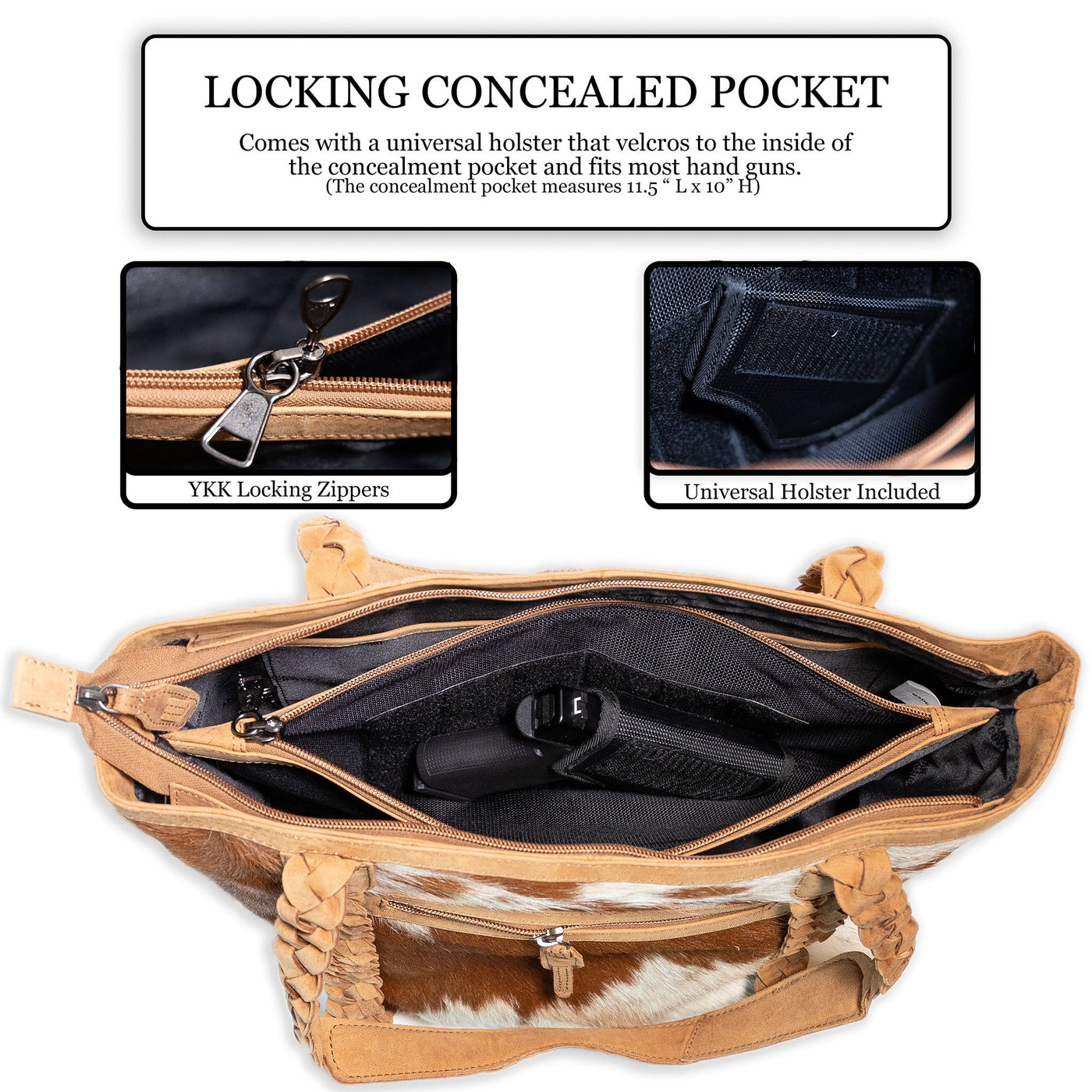 Concealed Carry Riley Tote by UC Leather Company