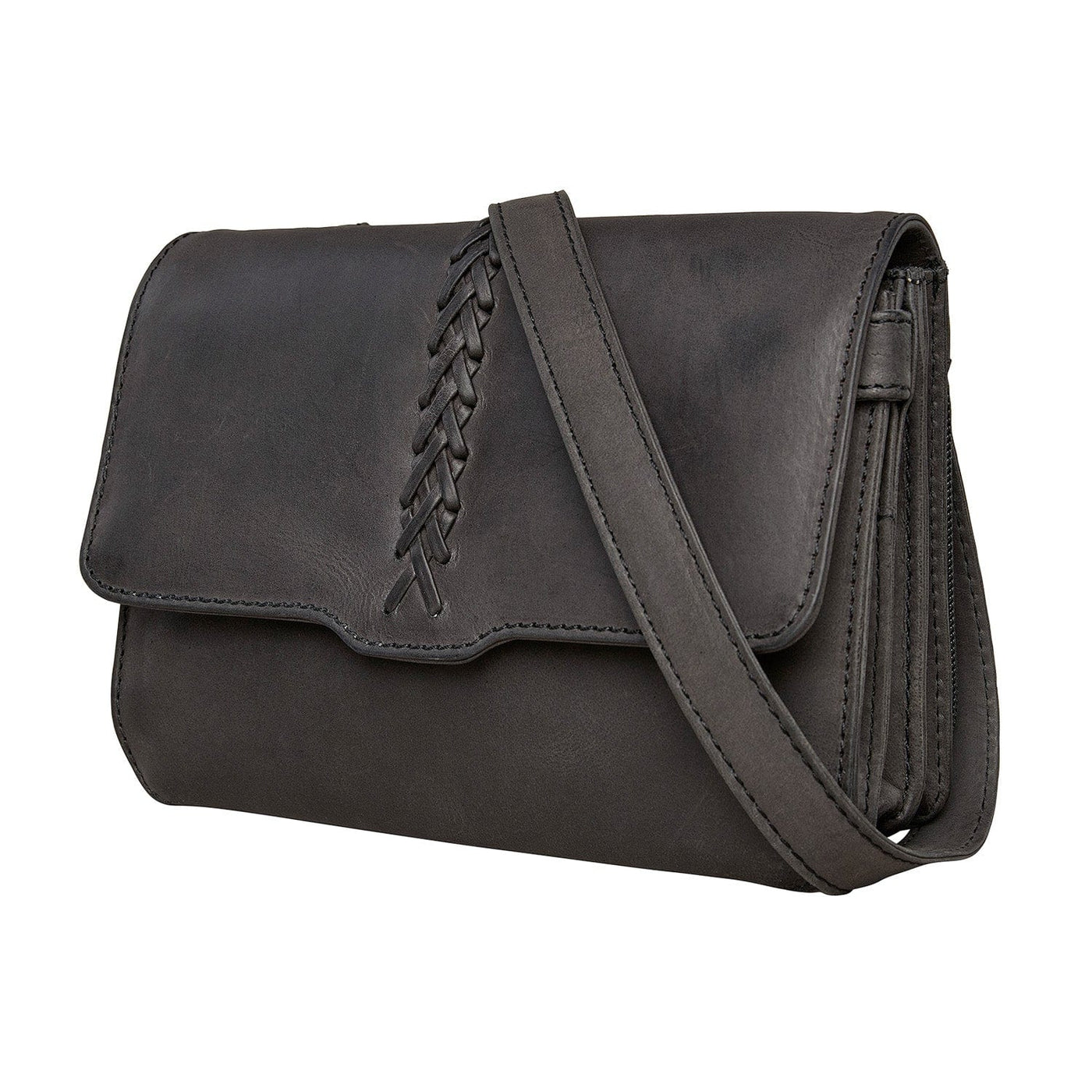 Distressed Leather Crossbody Bag, Jolene